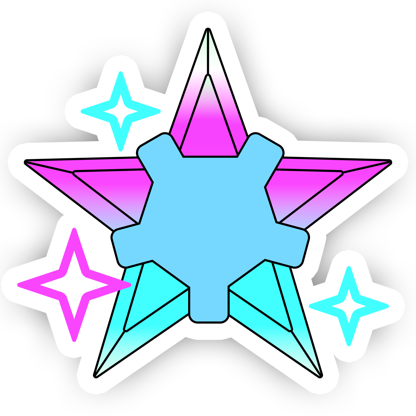 Blue Aurora Star