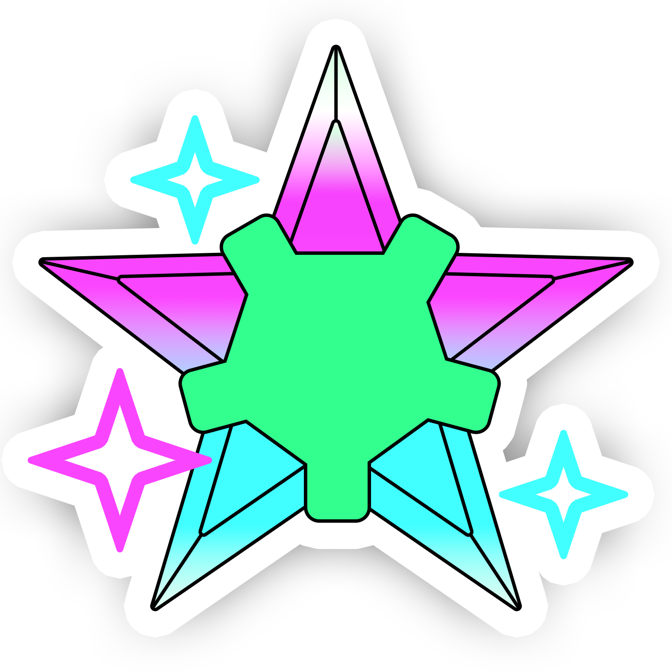 Green Aurora Star