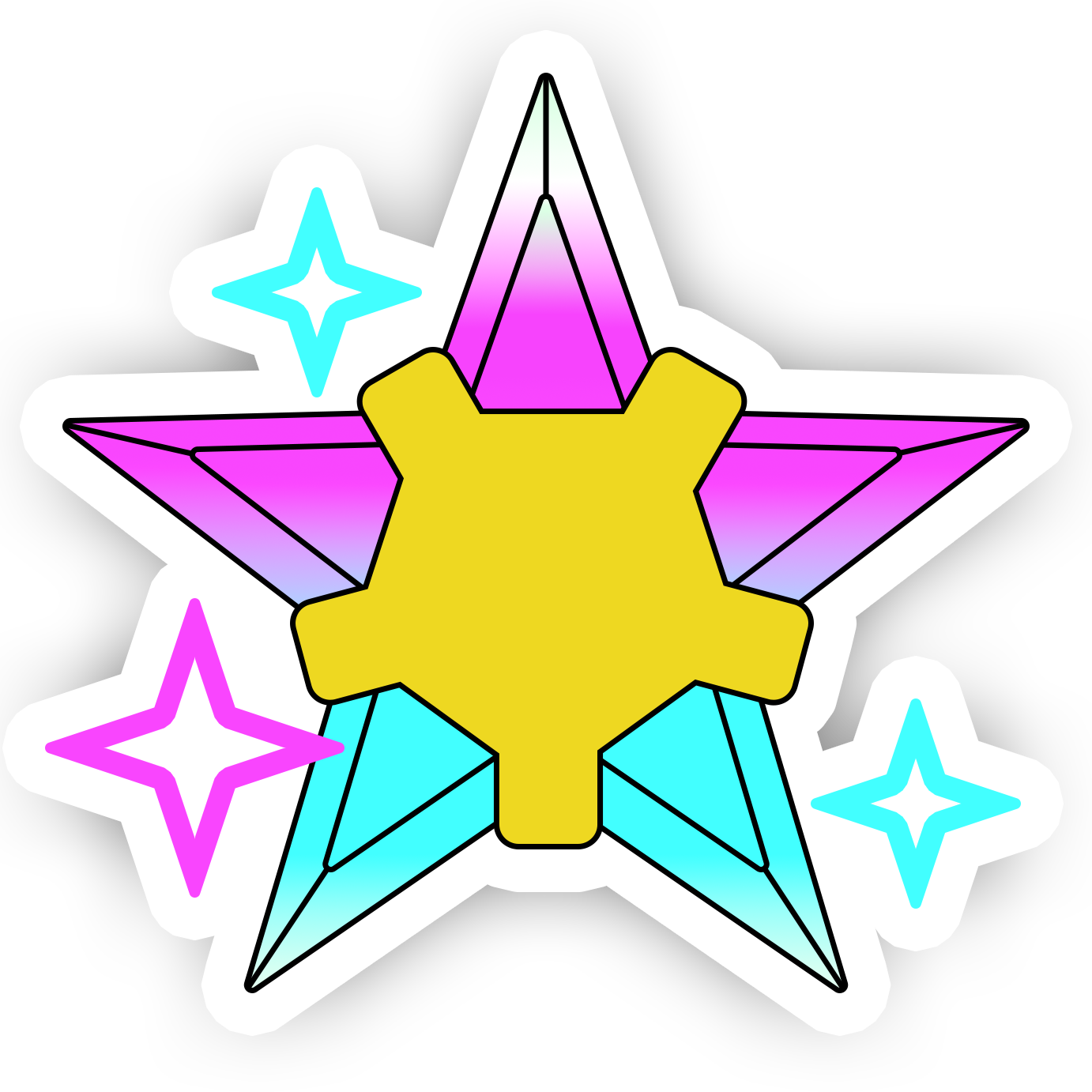 Yellow Aurora Star